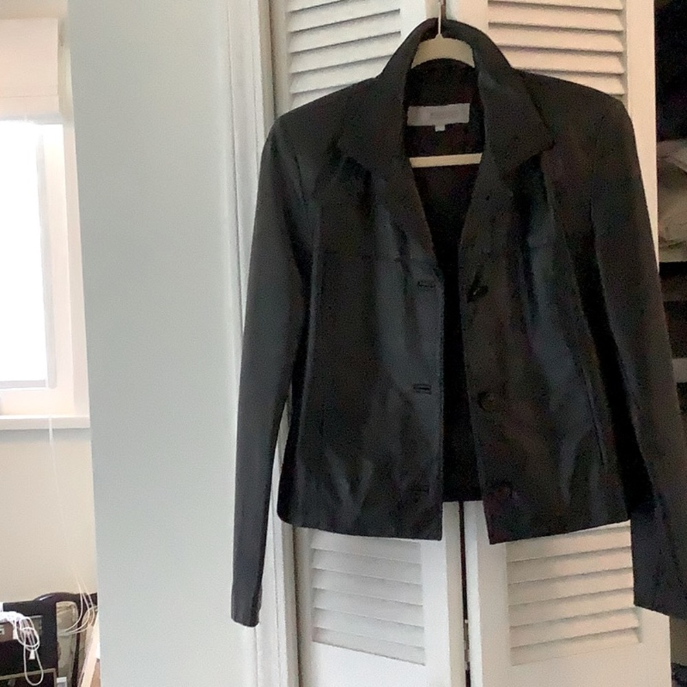 B&c essentials leather jacket